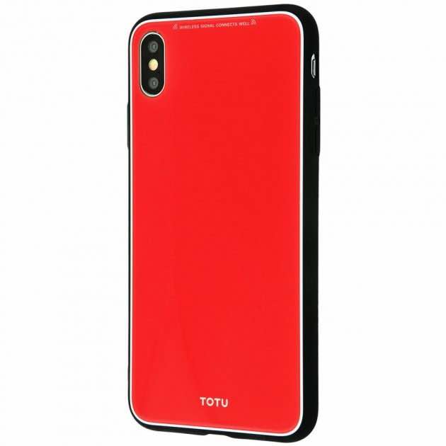 Чохол TOTU Style Series Case (Glass+TPU) iPhone Xs Max Red