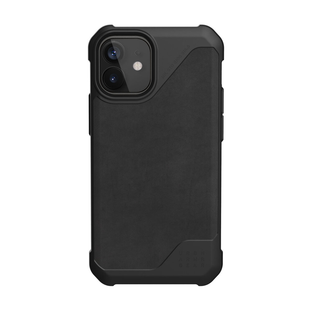 Чохол UAG для iPhone 12 mini Metropolis LT, Leather Black