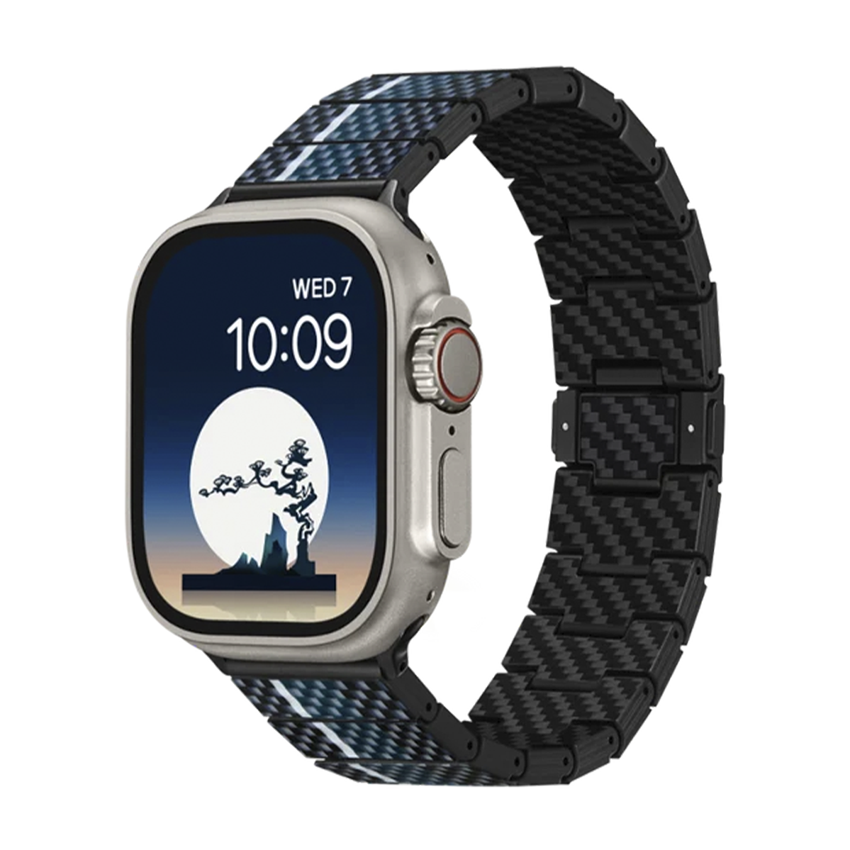 Ремінець Pitaka Chroma Carbon Band Poetry of Things Moon for Apple Watch 49/45/44mm (AWB2306)