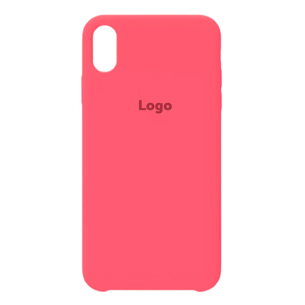 Чохол MaiKai Silicone для iPhone Xs Max - Bright Pink