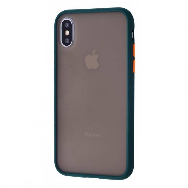 Чохол Shadow Matte Case (PC+TPU) for iPhone X/Xs - Forest Green