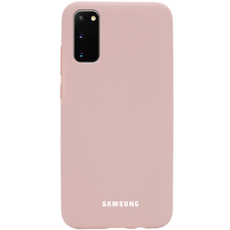 Чохол Silicone Case для Samsung S20 - Pink Sand