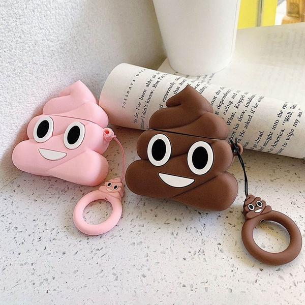 Чохол MaiKai 3D Toys для AirPods - Poop Shit Pink