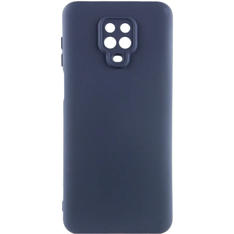 Чохол Silicone Cover Lakshmi Full Camera (AAA) для Xiaomi Redmi Note 9/Redmi 10X (Темно-синій)