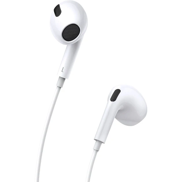 Навушники Baseus Encok 3.5mm lateral in-ear Wired Earphone H17 White