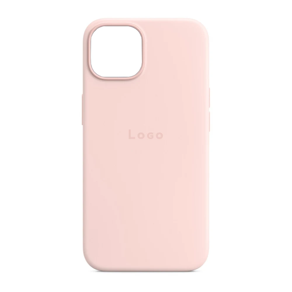 Чохол Silicone Case Full Protective (AA) iPhone 14 (Рожевий/Chalk Pink)