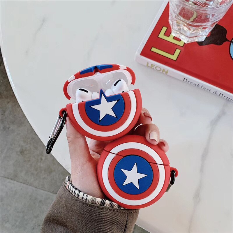 Чохол MaiKai 3D Toys для AirPods - Captain America