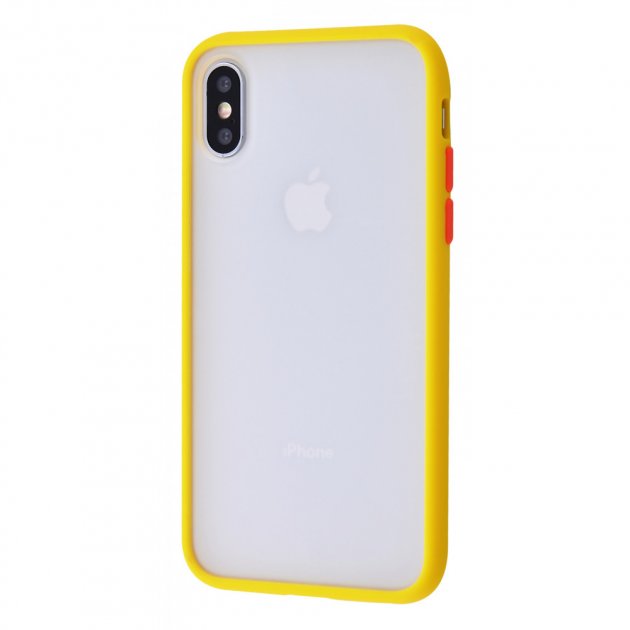 Чохол Shadow Matte Case (PC+TPU) для iPhone X/Xs - Yellow