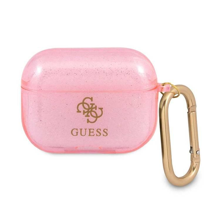 Чохол Guess TPU Colored Glitter Case for Airpods Pro Pink
