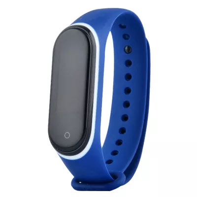 Ремінець Silicone Line Mi Band 3/4 (блакитний/білий)