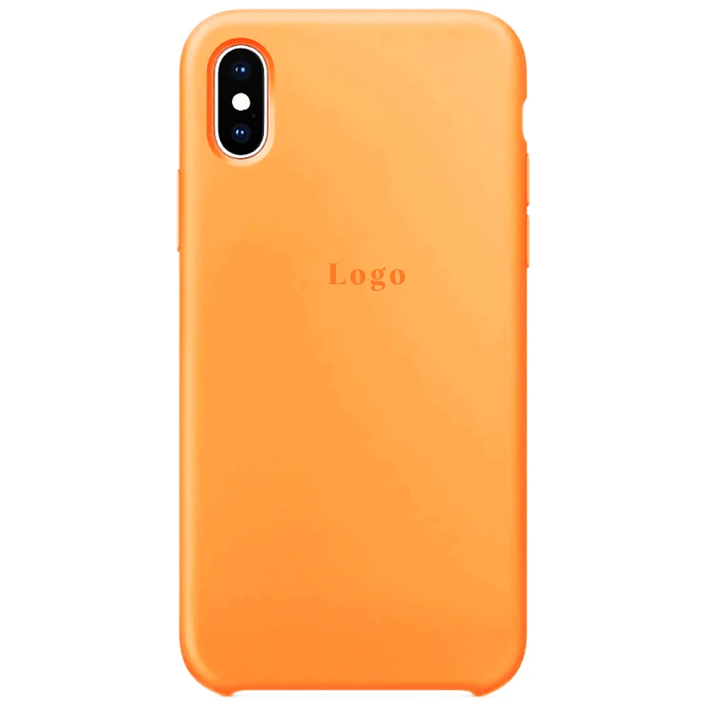 Чохол MaiKai Silicone для iPhone X/Xs - Apricot Orange