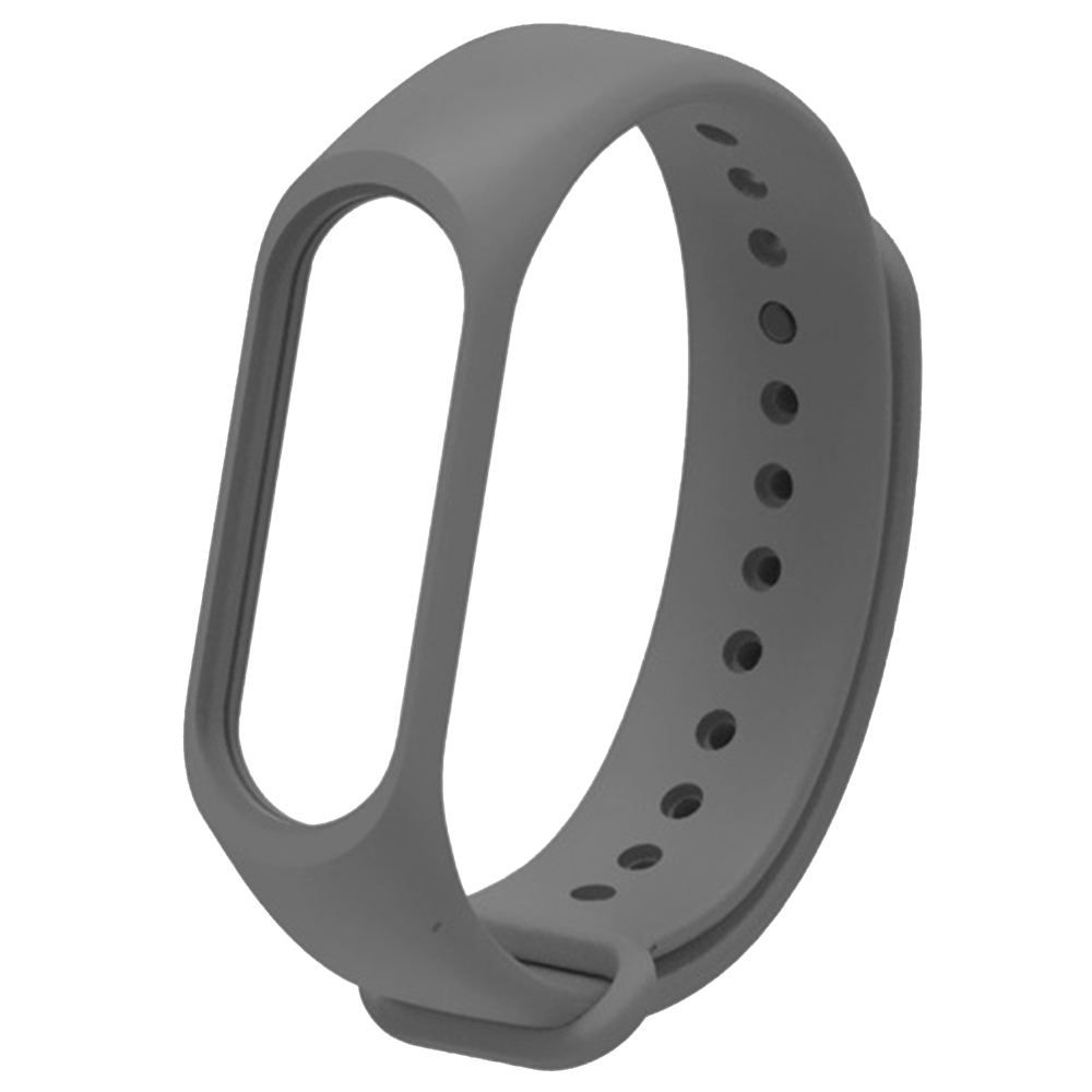 Силіконовий ремінець для Xiaomi Mi Band 3/4 - Dark Gray