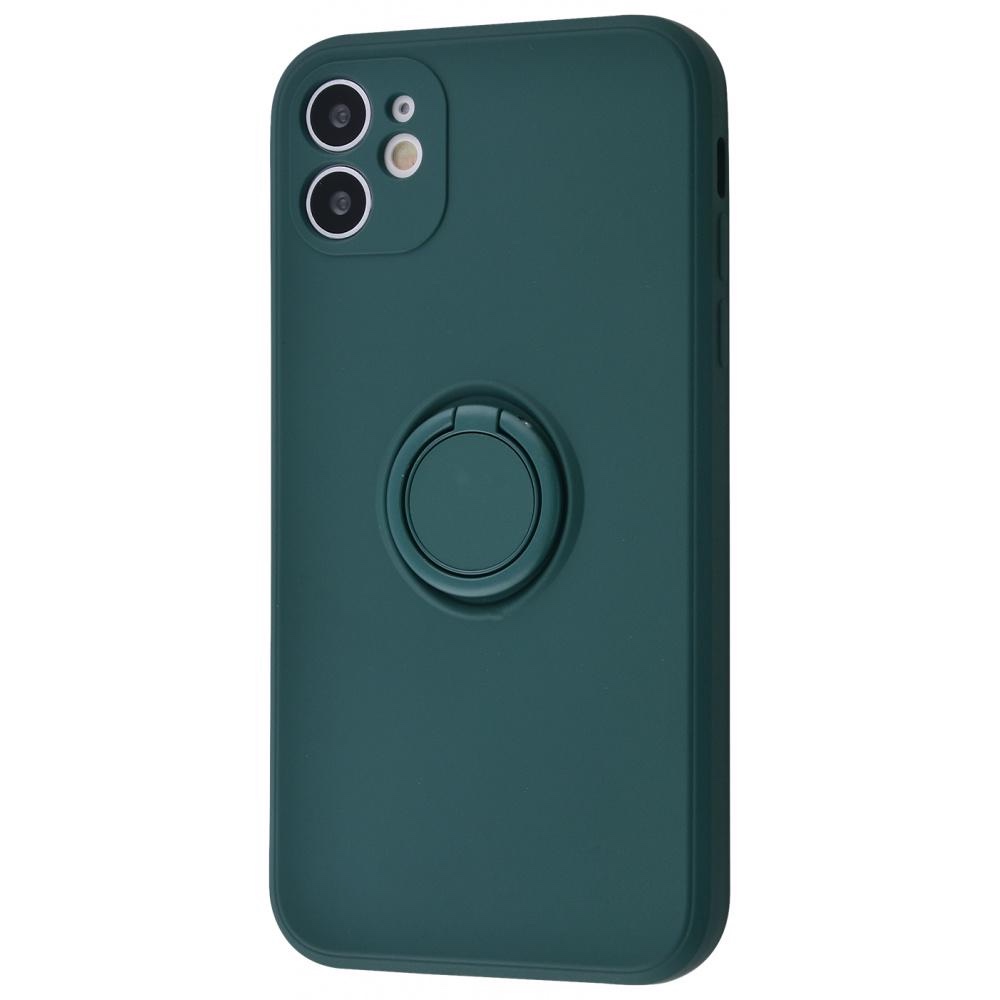 Чохол WAVE Light Color Ring iPhone 11 (dark green)