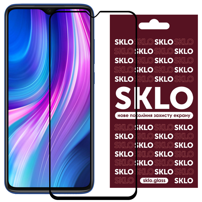 Захисне Скло SKLO 3D Full Glue for Xiaomi Redmi 9A/9C Black