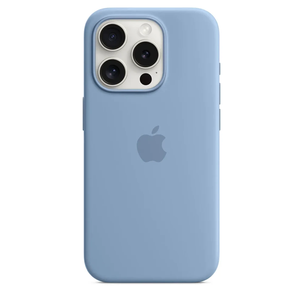 Чохол Silicone Case with MagSafe for iPhone 15, Winter Blue (OEM)