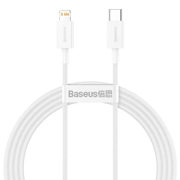 Кабель Baseus Superior Series Fast Charging Type-C to Lightning PD 20W (1.5m) (білий)