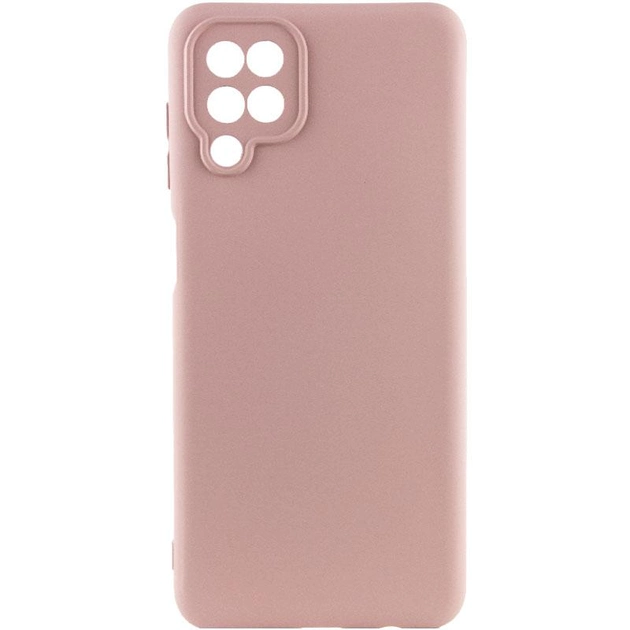 Чохол Silicone Cover Lakshmi Full Camera (A) для Samsung A12/M12 (Рожевий/Pink Sand)