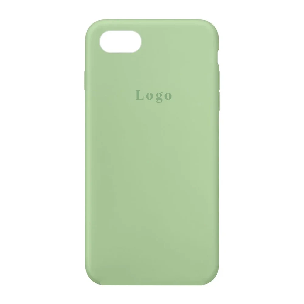 Чохол Silicone Case Full Protective (AA) для Apple iPhone 7 / 8 / SE (2020) (Зелений/Pistachio)