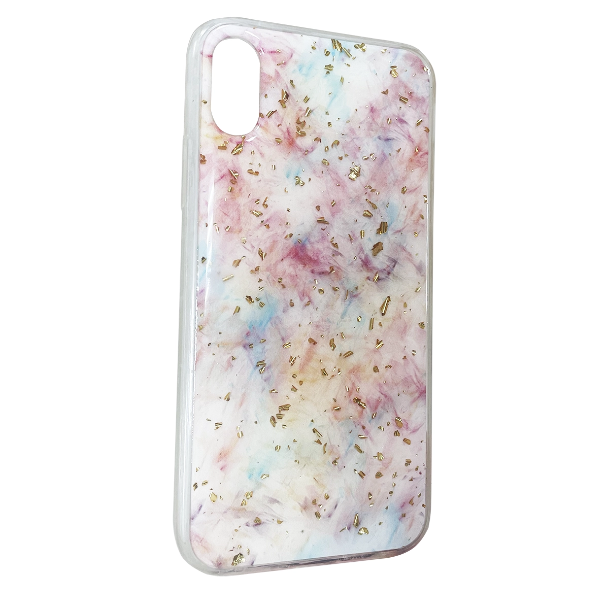 Чохол Confetti mramor case with pop socket (TPU) iPhone X/Xs