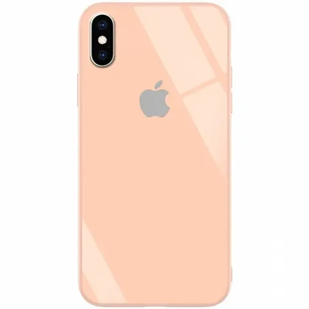 Чохол Glass+TPU Case для iPhone XS Max Pink