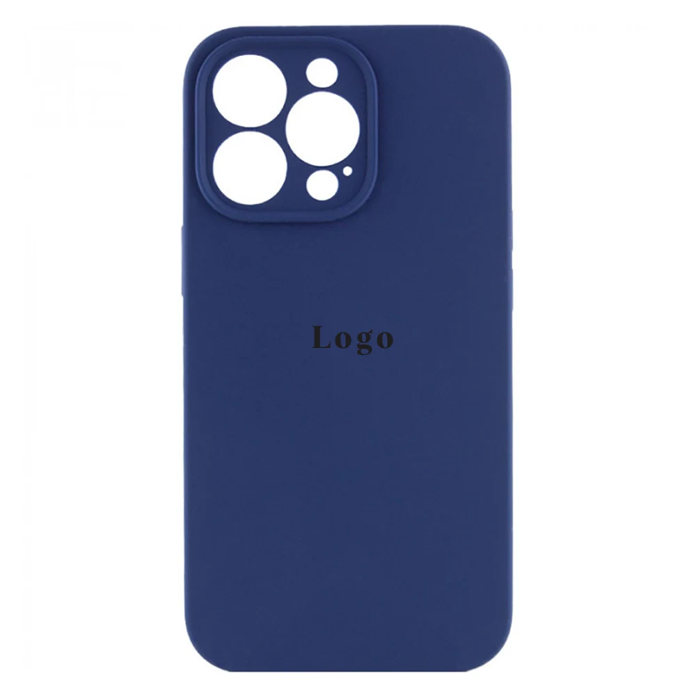 Чохол Silicone Case Full Camera Protective (AA) iPhone 13 Pro Max (Синій/Deep navy)