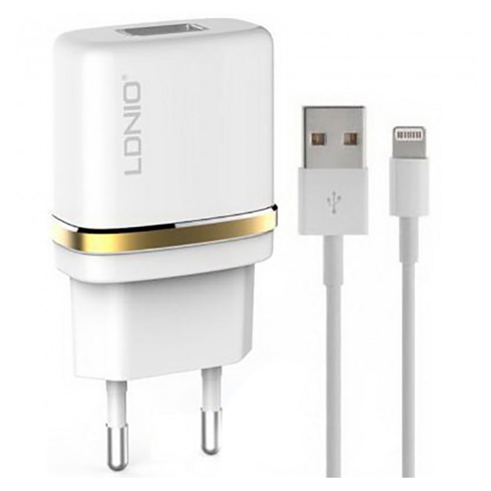 МЗП LDNIO (1A) USB + USB Cable iPhone 5 (DL-AC50)