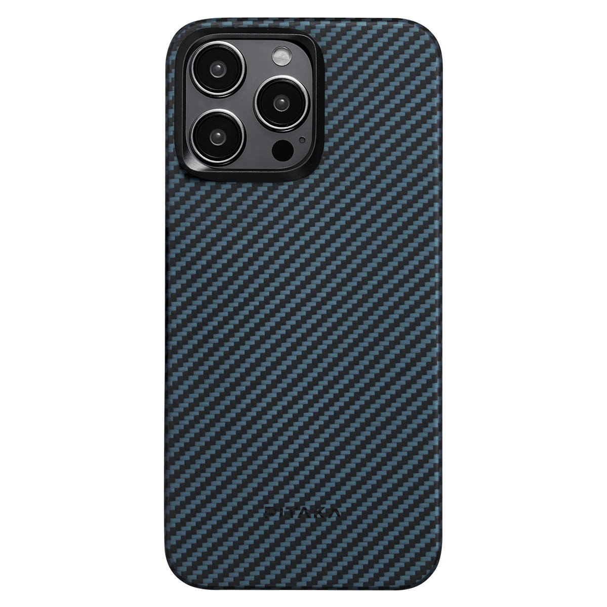 Чохол Pitaka MagEZ Case 4 Twill 1500D Black/Blue for iPhone 15 Pro (KI1508P)