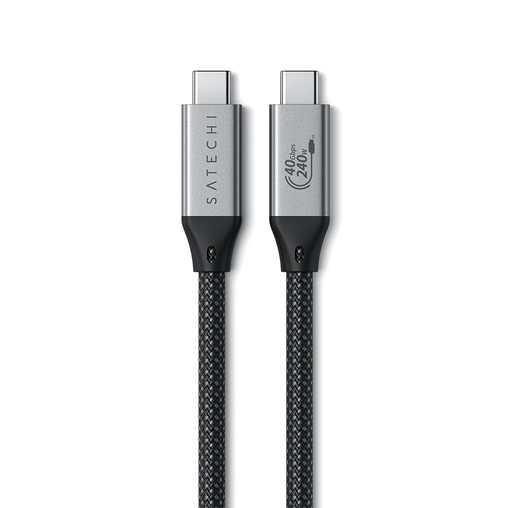 Кабель Satechi USB4 Pro Cable 240W Space Gray (1.2 m) (ST-YU4120M)