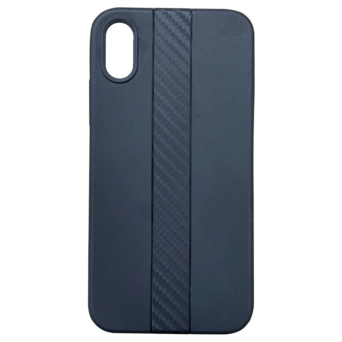 Накладка iPaky (OR) Carbon TPU + Bumper for iPhone X Silver