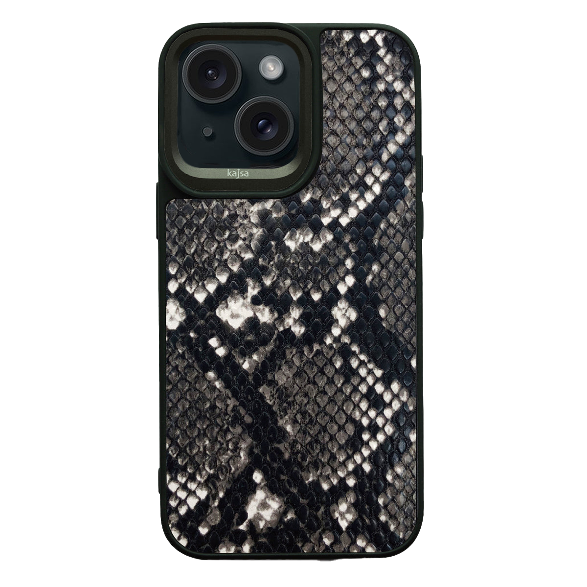 Чохол Kajsa Glamorus Collection Dual Snake iPhone 15 (чорний)