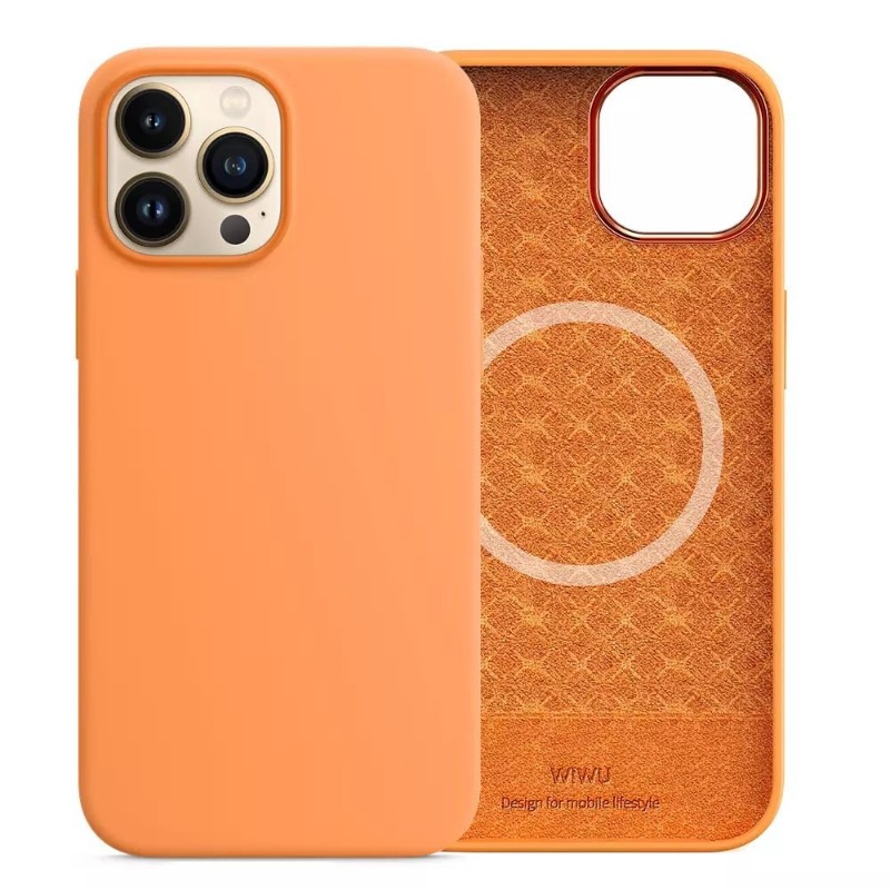 Чохол WIWU Silicone Magnetic Series для iPhone 13 Pro Max (Marigold)