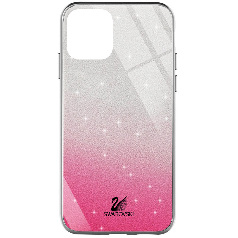 Чохол Glass case Swarovski для iPhone 12 Pro Max - Pink