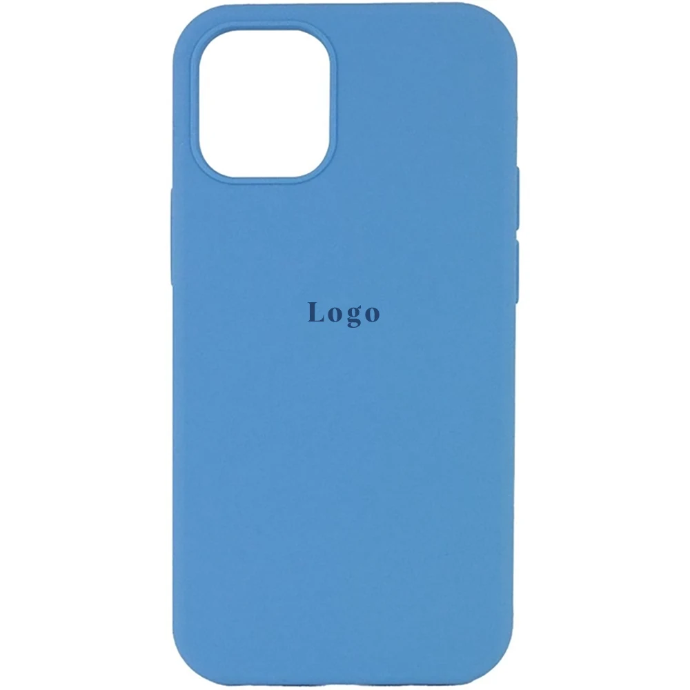 Чохол Silicone Case Full Protective (AA) iPhone 13 Pro (Блакитний/Cornflower)