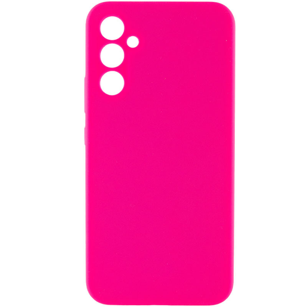 Чохол Silicone Cover Lakshmi Full Camera (AAA) для Samsung Galaxy A56 5G (Рожевий / Barbie pink)