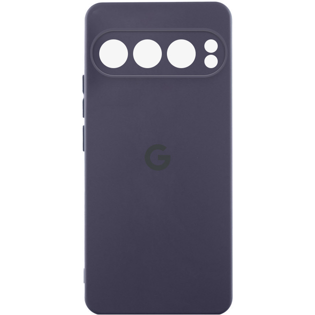 Чохол Silicone Cover Lakshmi Full Camera (AAA) with Logo для Google Pixel 9 Pro XL (Сірий/Dark Gray)