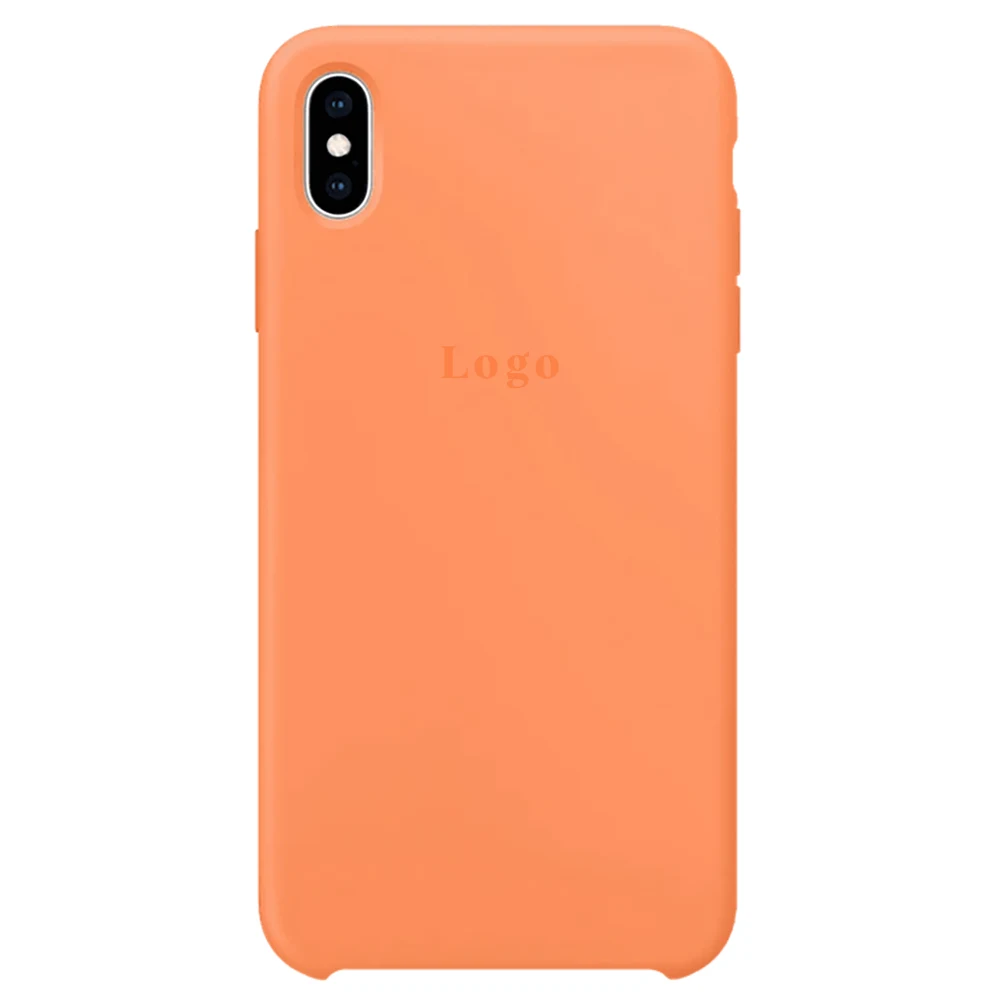 Чохол MaiKai Silicone для iPhone Xs Max - Apricot Orange