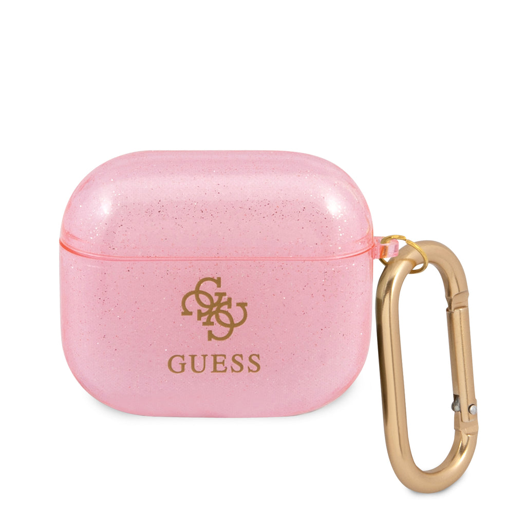 Чохол Guess TPU Colored Glitter Case for Airpods 3 Pink