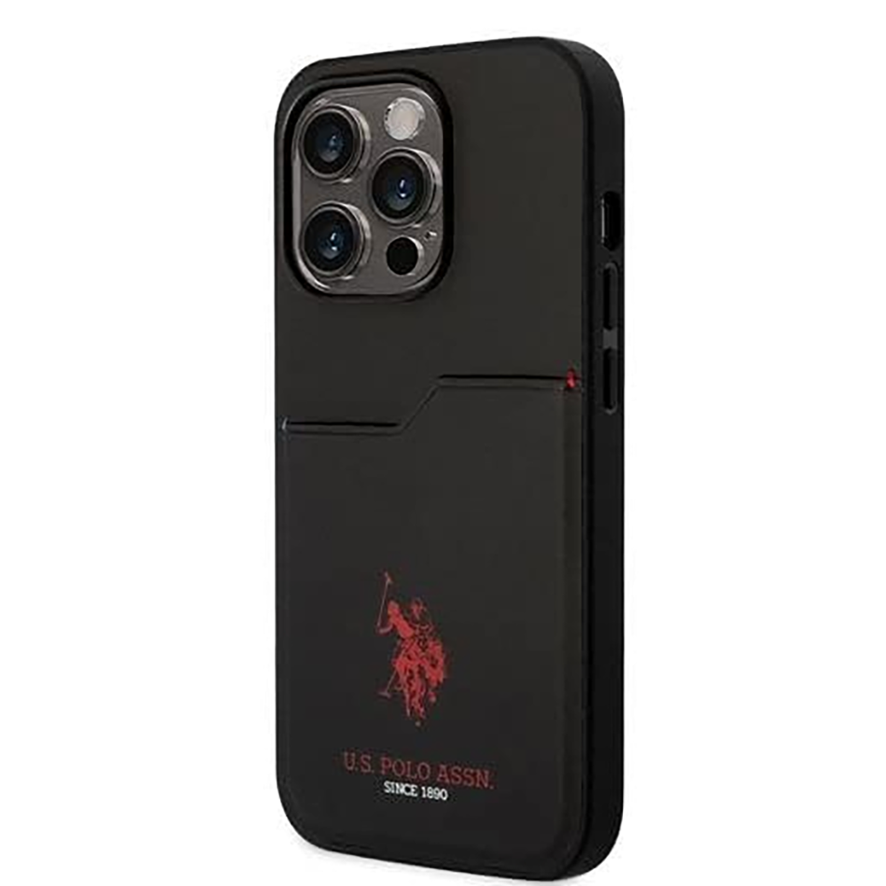 Чохол U.S.Polo Assn. PU Card Slot DH Hard Case for iPhone 14 Pro Black