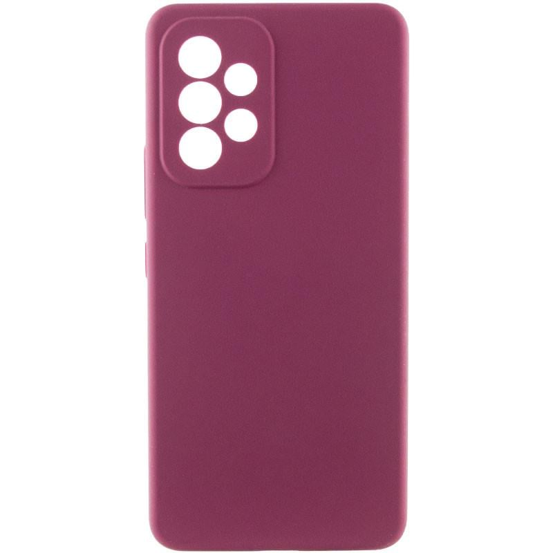 Чохол Silicone Cover Lakshmi Full Camera (AAA) для Samsung Galaxy A33 5G (Бордовий / Plum)