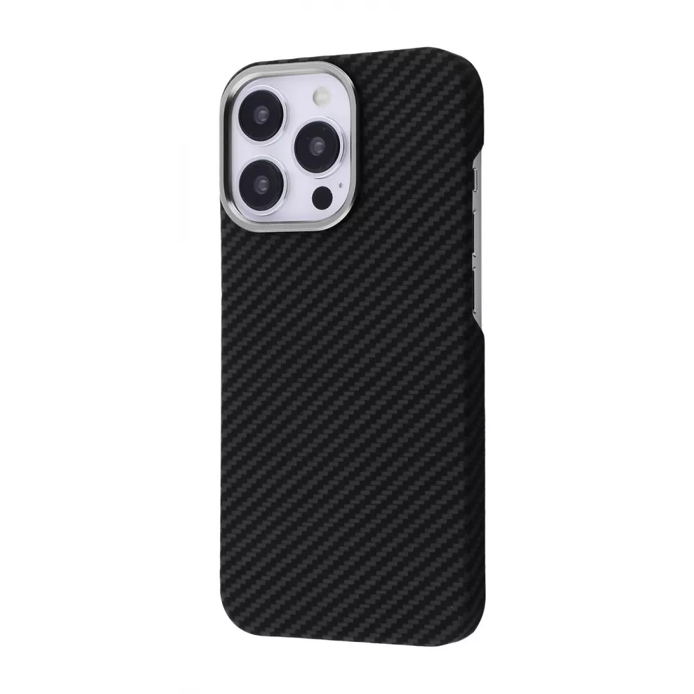 Чохол WAVE Premium Carbon Slim with MagSafe iPhone 13 Pro (чорний)