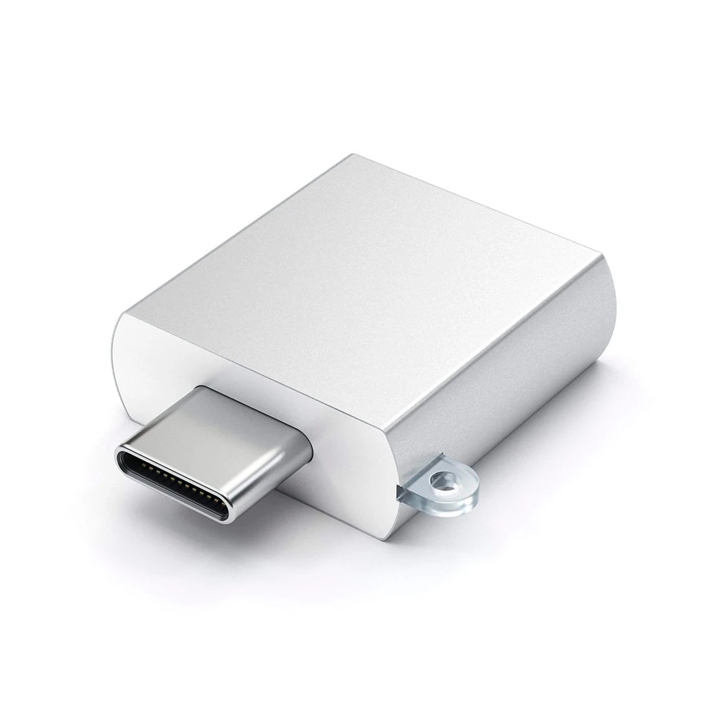 Перехідник Satechi Aluminum Type-C to USB-A 3.0 Adapter Silver (ST-TCUAS)