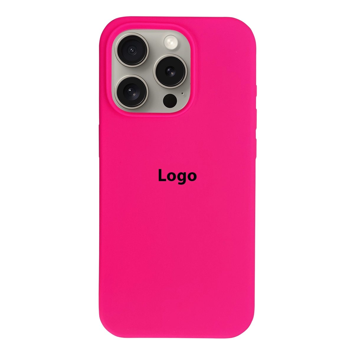 Чохол Silicone Case Full Protective (AA) iPhone 15 Pro (Barbie Pink)