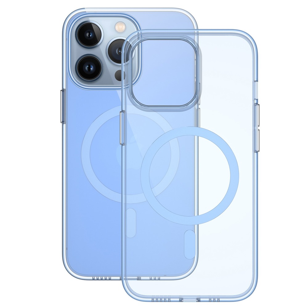 Чохол Blueo Crystal Drop PRO Resistace Phone Case for iPhone 13 Pro Max with MagSafe Blue