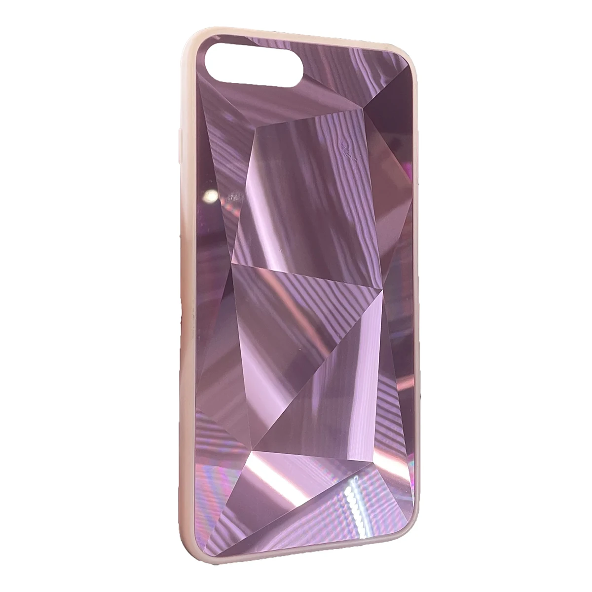 Чохол 3D Prism Holographic Case for iPhone 7 Plus/8 Plus - Pink