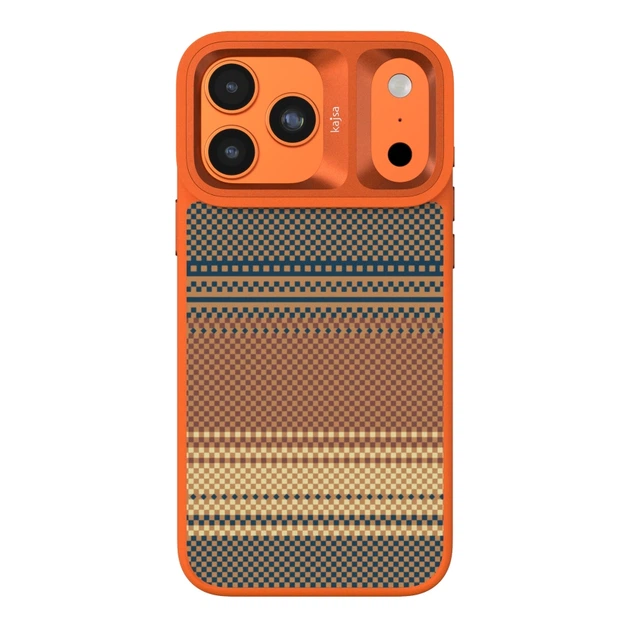 Чохол Kajsa Resort Collection Gradient Stripe with MagSafe для iPhone 17 Pro Max Orange Plus B-Ring