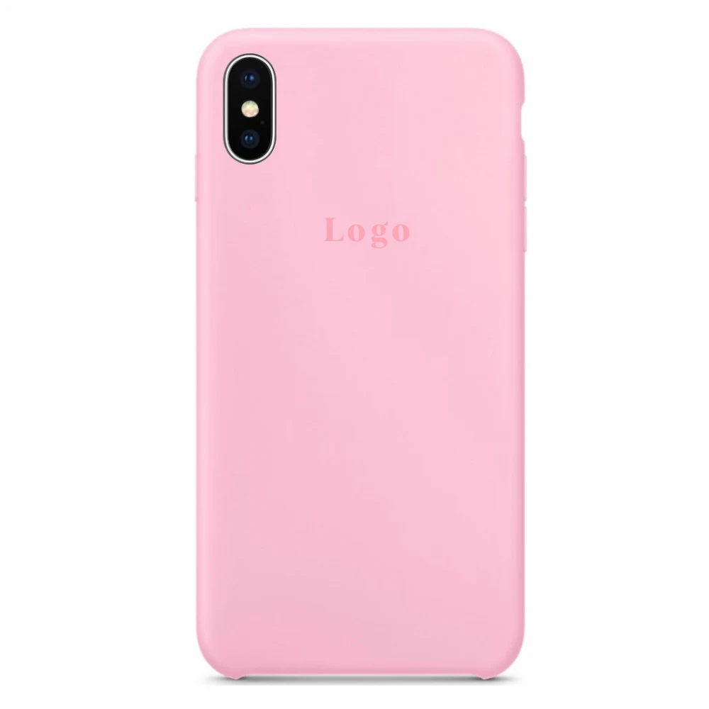 Чохол MaiKai Silicone для iPhone Xs Max - Pink