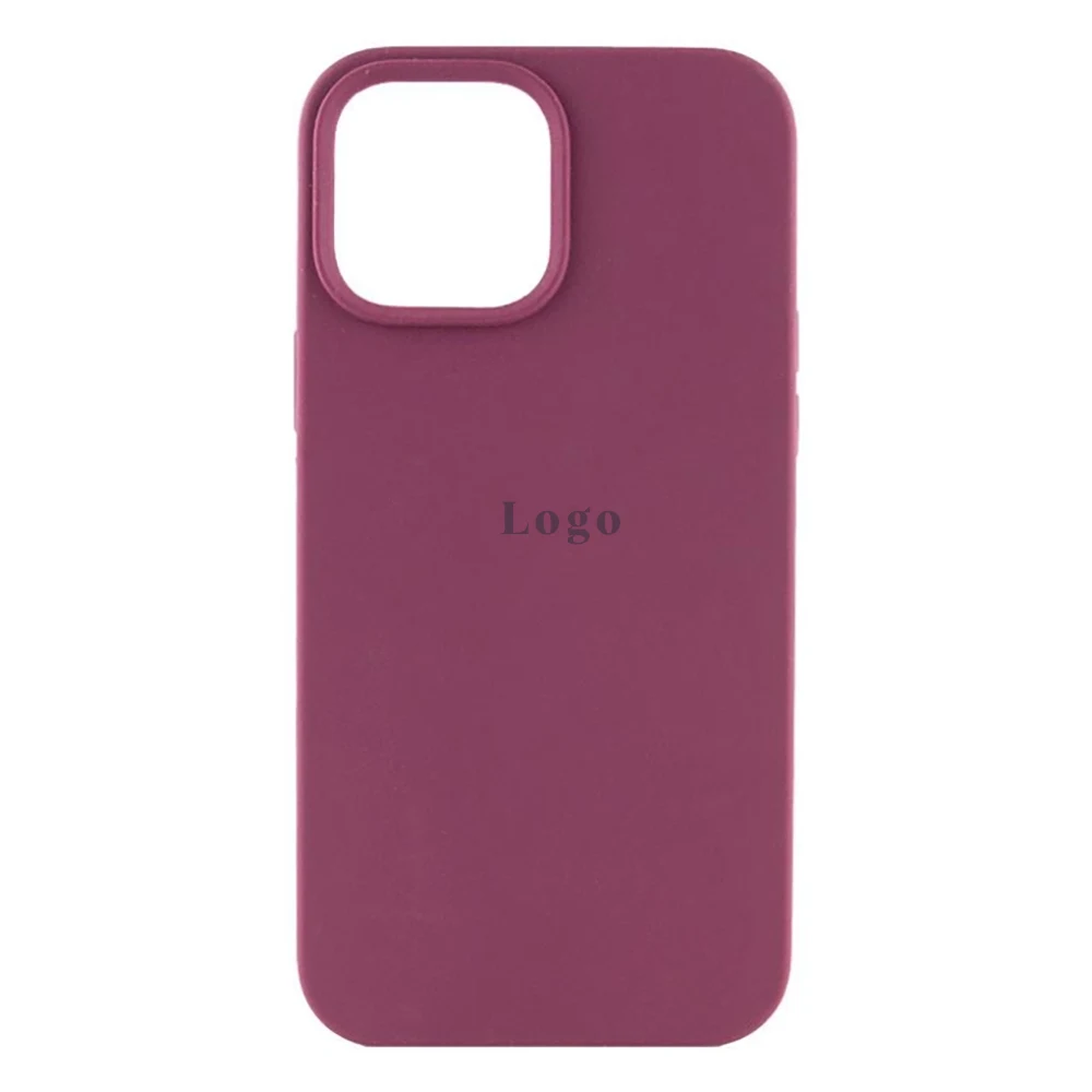 Чохол Silicone Case Full Protective (AA) iPhone 14 (Бордовий/Plum)