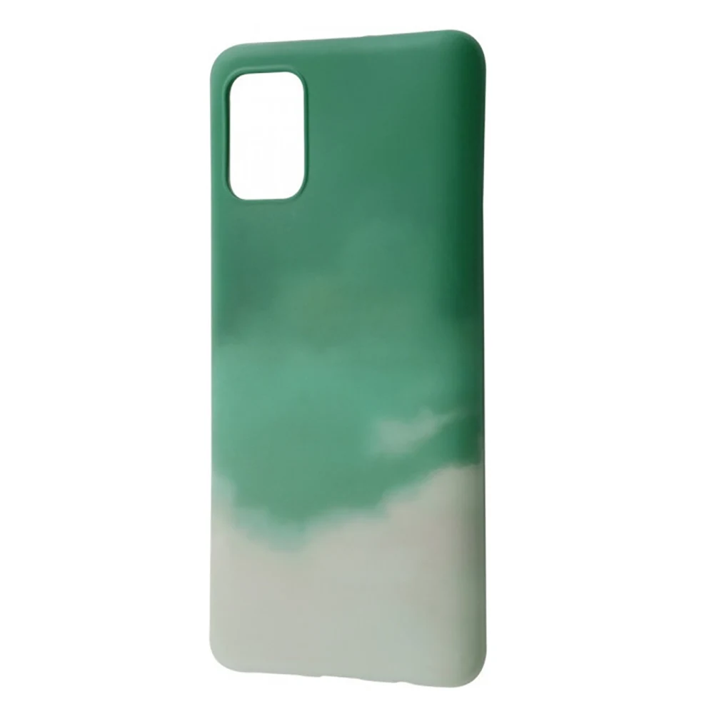 Чохол WAVE Watercolor (TPU) Case Samsung Galaxy A51 (темно-зелений/сірий)