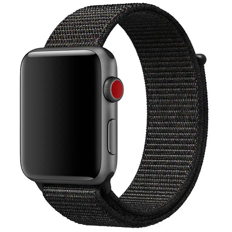 Ремінець Nylon для Apple Watch 42/44/45/49mm (Чорний/Black)