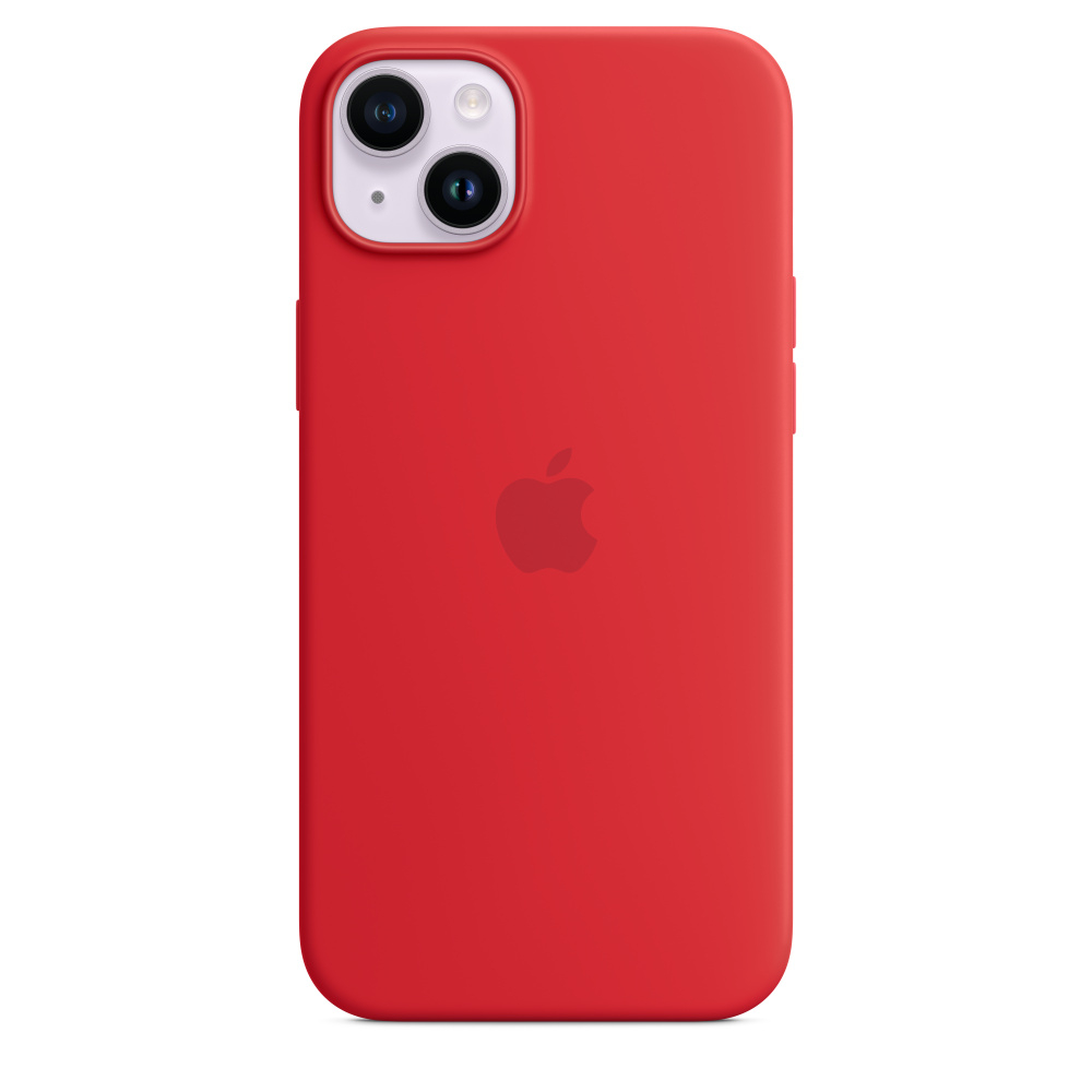 Чохол Silicone Case with MagSafe для iPhone 14 Plus Red (OEM)